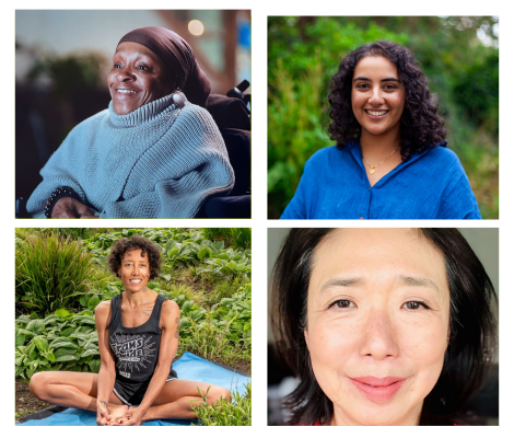 Michelle Daley, Fatima Iftikhar, Josetta Malcolm and Helena Coles are pictured smiling